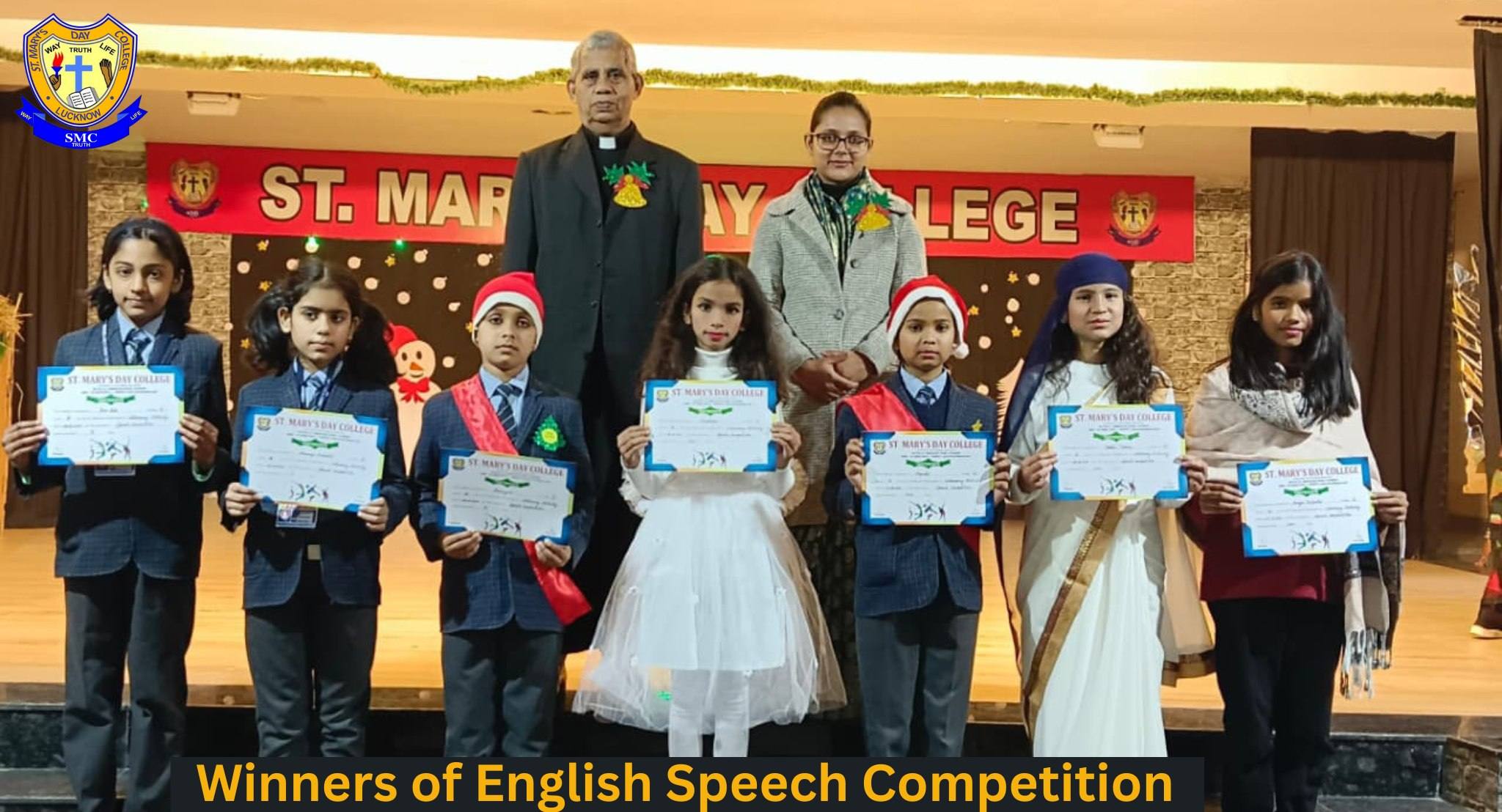 Winners of the English Speech Competition 2025 (I-X)