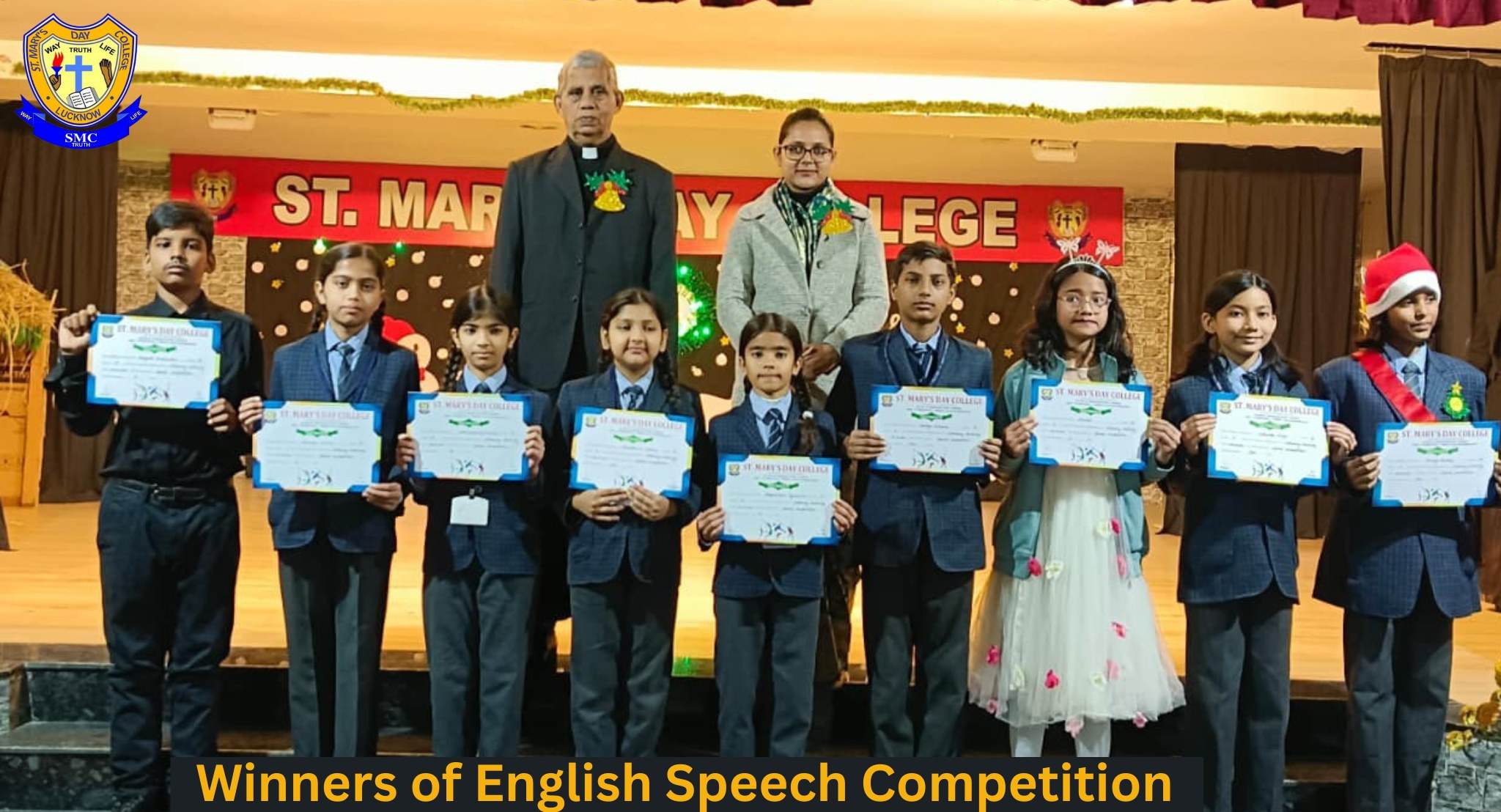 Winners of the English Speech Competition 2025 (I-X)