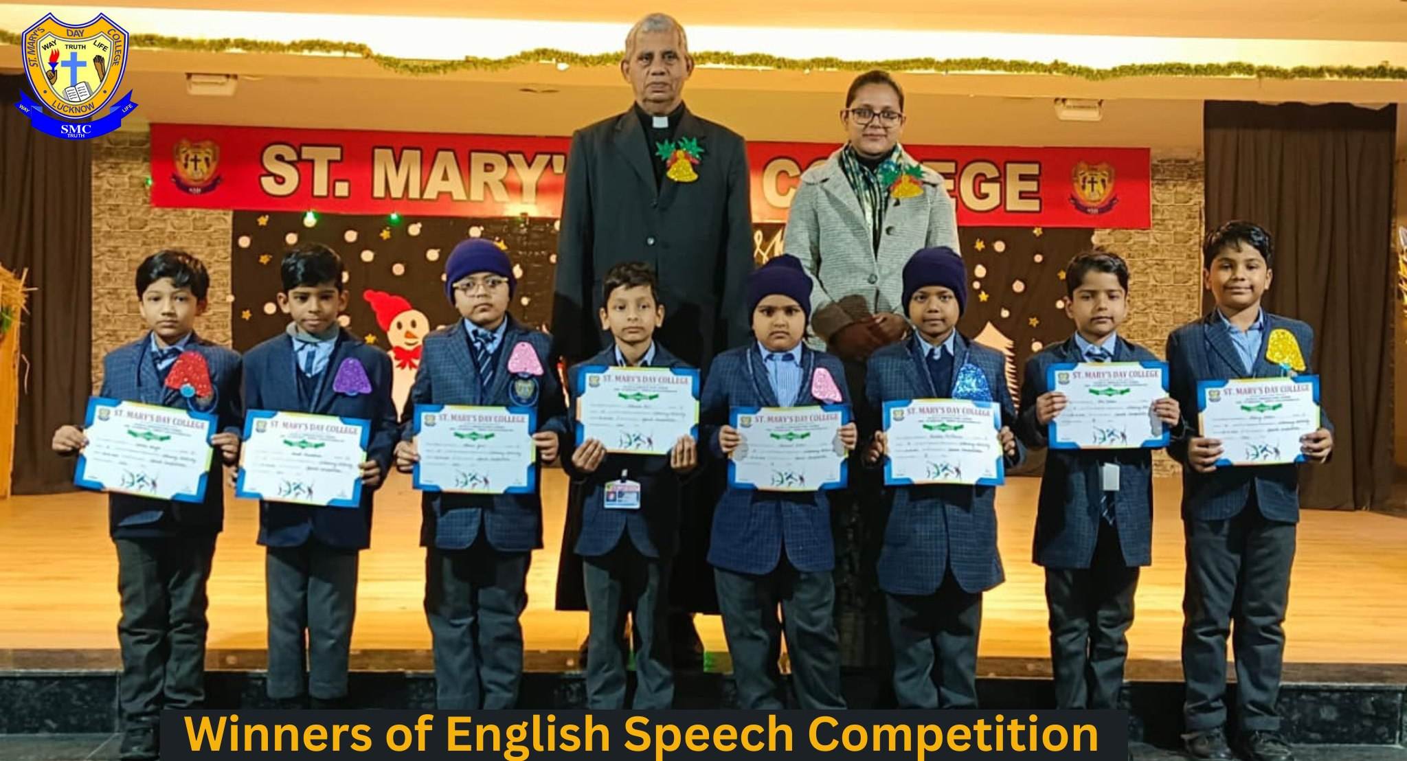Winners of the English Speech Competition 2025 (I-X)