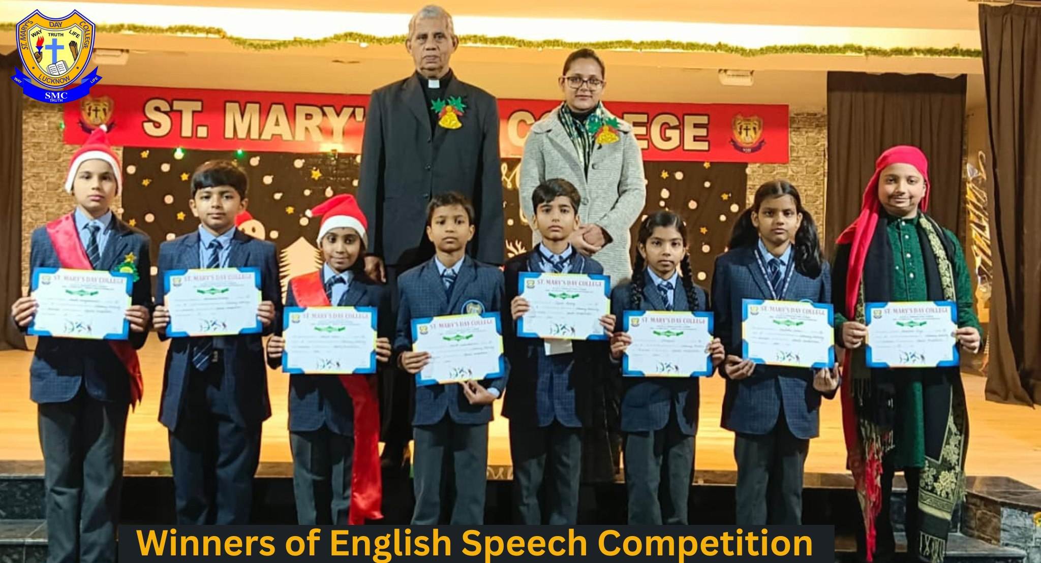 Winners of the English Speech Competition 2025 (I-X)