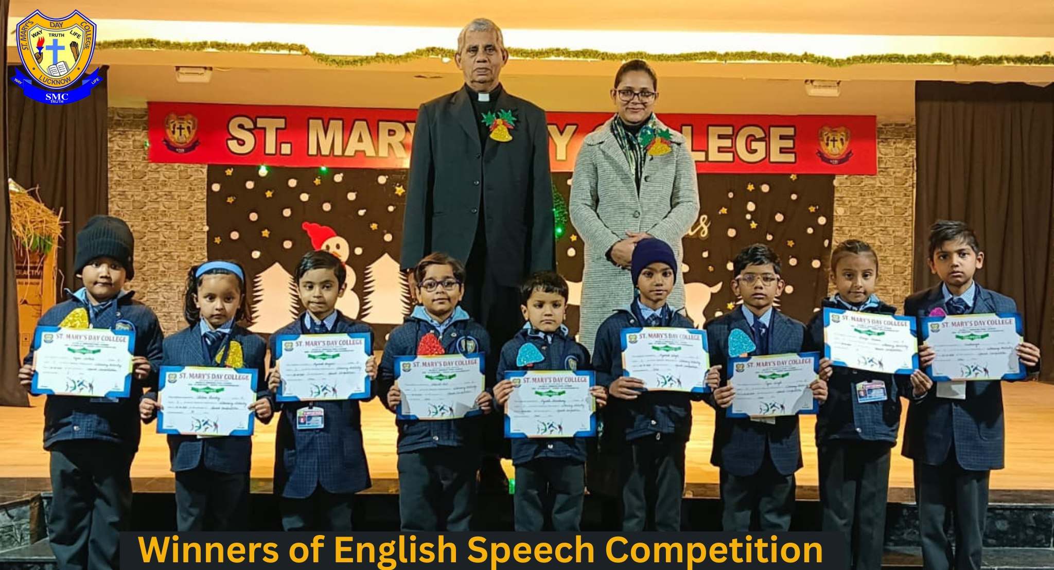 Winners of the English Speech Competition 2025 (I-X)