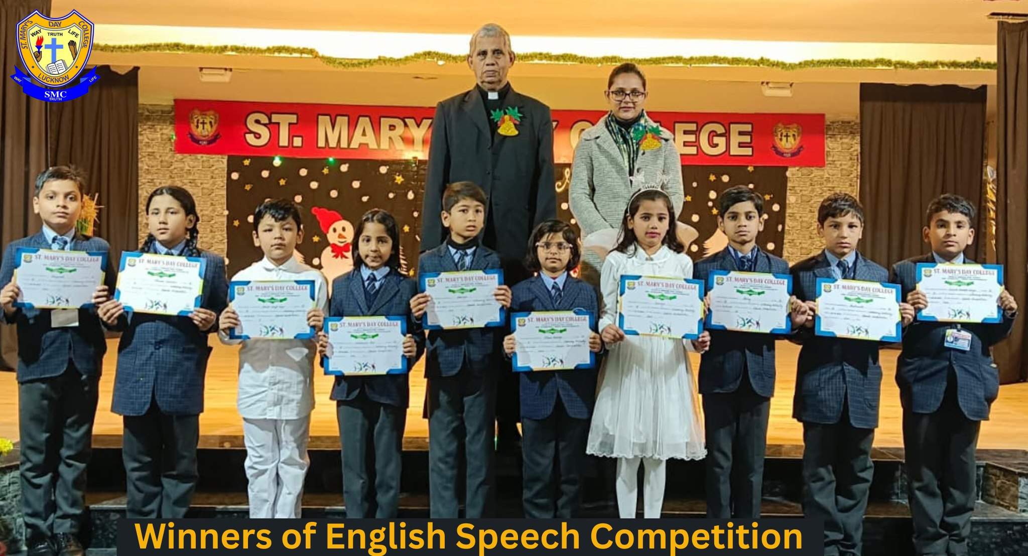 Winners of the English Speech Competition 2025 (I-X)