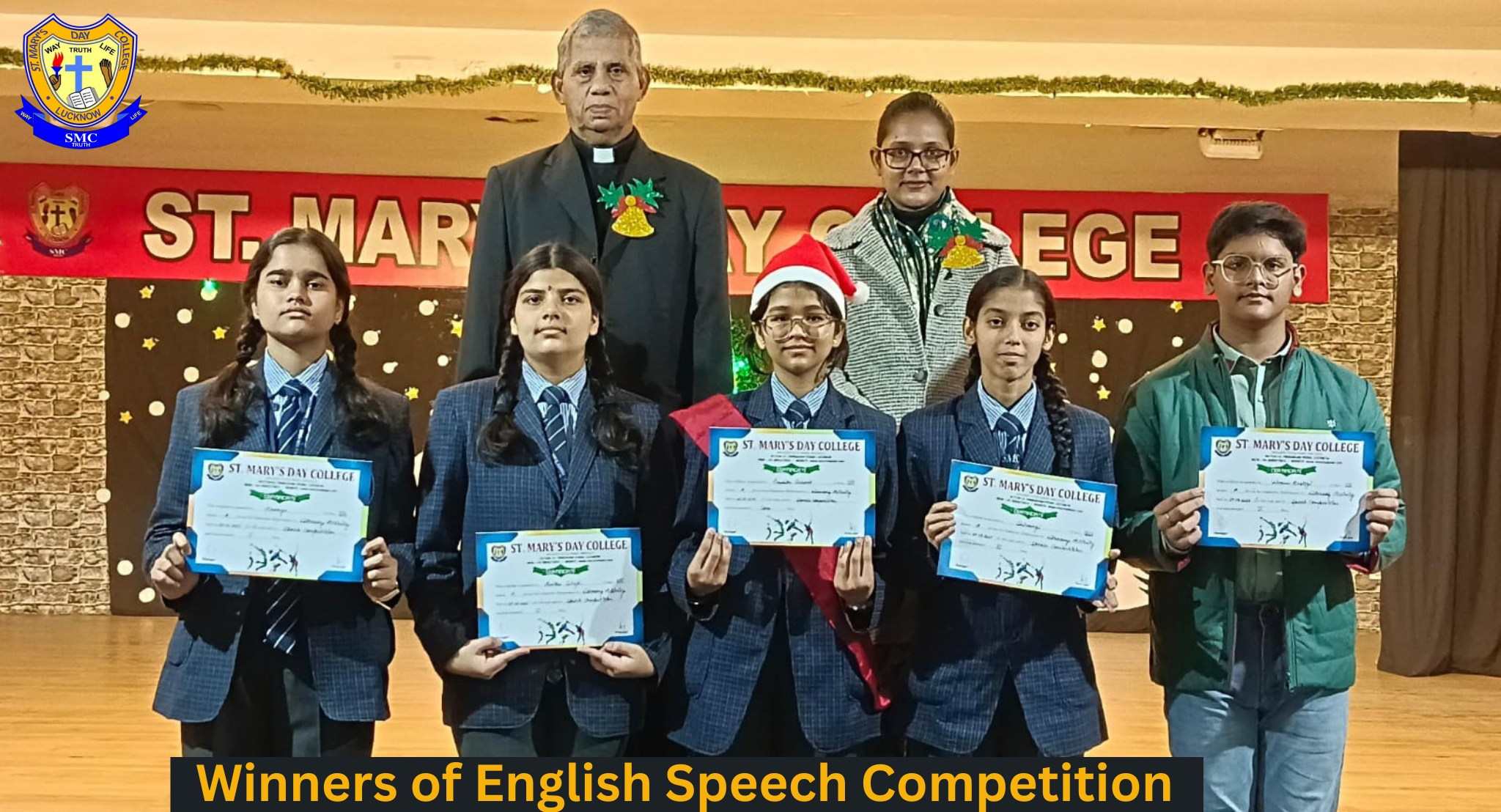 Winners of the English Speech Competition 2025 (I-X)